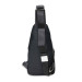 Guard Black Genuine Leather Crossbody Bag