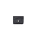 Guard Black Mini Leather Card Holder With Paper Money Compartment