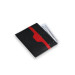 Black - Red Double Color Genuine Leather Card Holder