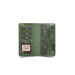 Leather Men/Women Portfolio Wallet With Phone Entry - Khaki Green