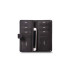 Guard Covered Leather Hand Portfolio With Telephone Port- Black