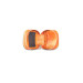 Guard Orange Zippered Leather Mini Accessory Bag
