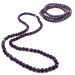 Bracelet / Necklace / Rosary 99 Purple Amethyst Natural Stone Accessory