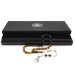 Non-Tarnish Metal Crescent And Star Tasseled Sphere Cut Strained Honey-Black Fire Amber Rosary
