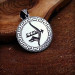 Medallion Design 925 Sterling Silver Necklace With Personalized Name