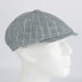 Seasonal Light Gray Plaid British Style Men's Hat