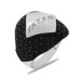 925 Sterling Silver Men's Ring With Micro Stone Embellished Personalized "Name-Letter"