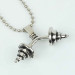 Silver Dumbell Men's Necklace