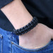 Black Macrame Knitted Men's Bracelet