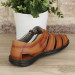 Tan Genuine Leather Men's Sandals