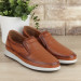 Tan Genuine Leather Sneaker Men's Casual Shoes