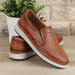 Tan Genuine Leather Sneaker Men's Casual Shoes