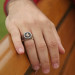 Tugra Motif Onyx Stone 925 Sterling Silver Men's Ring