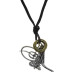 Tugra Design Adjustable Rope Chain Brass Men's Necklace