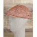Orange White Herringbone British Style Men's Hat