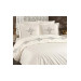Alya Embroidered Double Duvet Cover Set Cream - Navy Blue