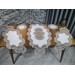 Aryen Cream 5 Piece Velvet Fabric Bedding Set For Living Room