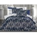 Beatrix Navy 11 Piece Luxurious Fiber Filled Bridal Bedding Set