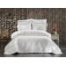 Blenda Luxury Embroidered 9-Piece Bed Set, Cream Color
