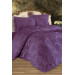 Busem Purple Chenille Jacquard Single Bed Sheet/Slipcover