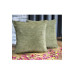 Two-Piece Luxurious Jacquard Cushion Cover, Dark Green, Çeyiz Diyarı Aysu