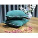Square Cushion Cover, Luxurious, Two-Piece, Emerald Green Color