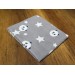 Baby Panda Blanket/Sleeve Gray Çeyiz Diyarı
