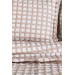 Çeyiz Diyarı Ekose Double Sided Double Sided Bedspread/Mattress Set Beige