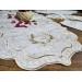 19-Piece Embroidered Placemat Set, Cream Cappuccino