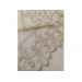French Lace Duvet Cover Set 6 Pieces Cappuccino Cream Color