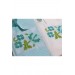 Cross Stitch Embroidered Kitchen Towel/Tissue 2 Pieces Mint Color Çeyiz Diyarı