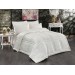 Turkish Velvet Bed Quilt, Wonderful Cream Color