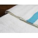 Jacquard Kitchen Towel Set In Turquoise White Color