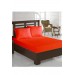 Double Bed Sheet, Combed Cotton, Red Color, Çeyiz Diyarı