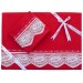 Quilt Cover Set With Embroidered Edges, Çeyiz Diyarı Red