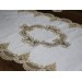 5-Piece Linen Bedspread Set For Living Room Cream-Brown Çeyiz Diyarı Safir