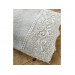 Gray Cotton Embroidered Towel