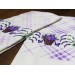 Cross Stitch Embroidered Kitchen Towel/Tissue 2 Pieces Lavender Çeyiz Diyarı Soffy