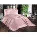 6-Piece Comforter Set With Lace, Revealing Pink Color