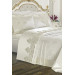 7 Pieces Plain Bridal Bedding Set, Cream Color