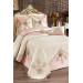 Bedspread In Powder/Light Pink-Cream Gülperi