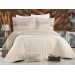 Micro Double Bed Cover, Beige Colors