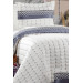 Colors Micro Single Bedspread Grey-Cream