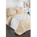 Double Bed Set And Bedspread In Beige Color Comfort