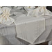 Corvver 26 Pieces Carefree Table Cloth Set Cream