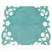 Daisy Mint Plush Deluxe Embroidered Table Runner/Table Cover