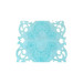 Daisy Turquoise Deluxe Plush Embroidered Table Runner/Table Cover