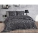 Double Bed Cover Made Of Jacquard And Chenille, Anthracite Dantela Armada