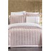Luxurious 9-Piece Embroidered Bedding Set In Powder/Light Pink Dolce