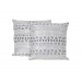 Two-Piece Cushion Cover, Made Of Velvet Fabric, White, Dotted